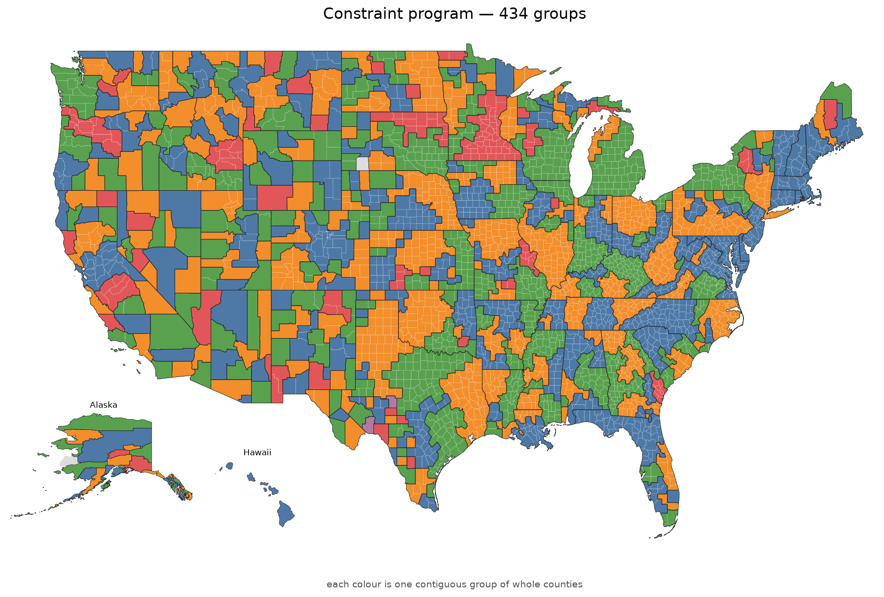 Constraint program, 434 groups
